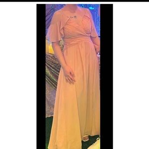 Pink bridesmaid gown